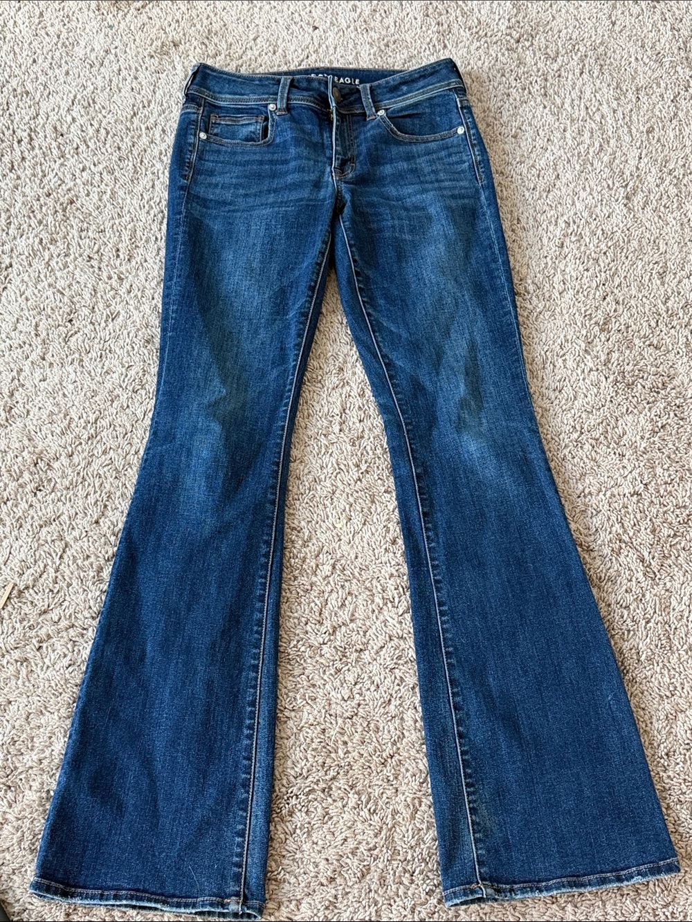 American Eagle Outfitters Dark Blue Bootcut Jeans - Women